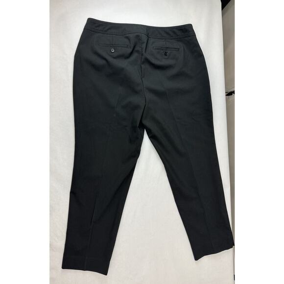 Talbots Heritage Dress Pants Black Wide Leg Career Preppy Office Plus Size 16W - Picture 2 of 10